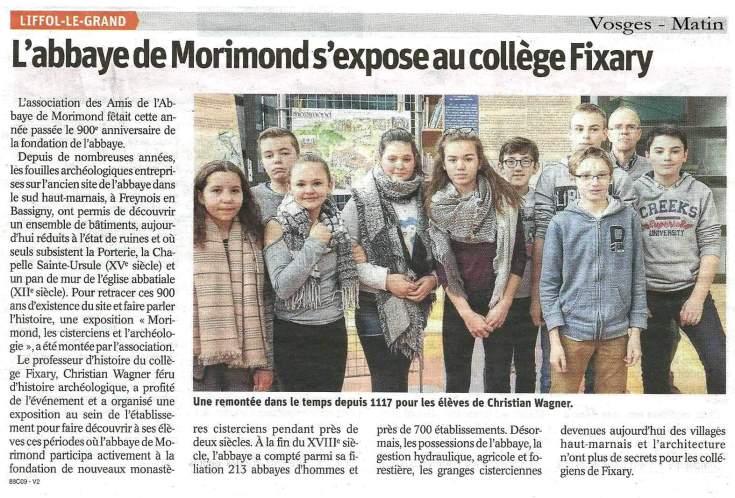 Vosges-Matin expo morimond